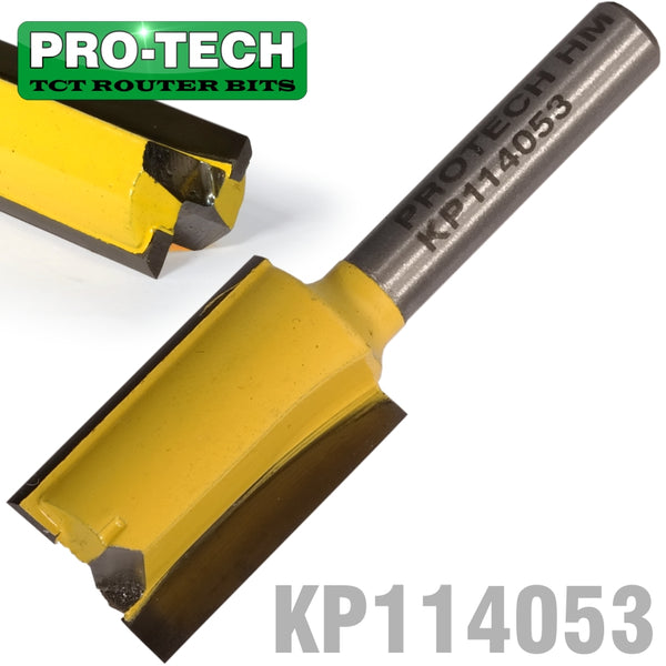 STRAIGHT BIT 5/8'(15.9MM) X 1'(25.4MM) CUT 2 FLUTE WITH BOTTOM CUT 1/4 - Power Tool Traders