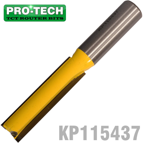 STRAIGHT BIT 1/2'(12.7MM) X 2'(50.8MM) CUT 2 FLUTE WITH BOTTOM CUT 1/2 - Power Tool Traders