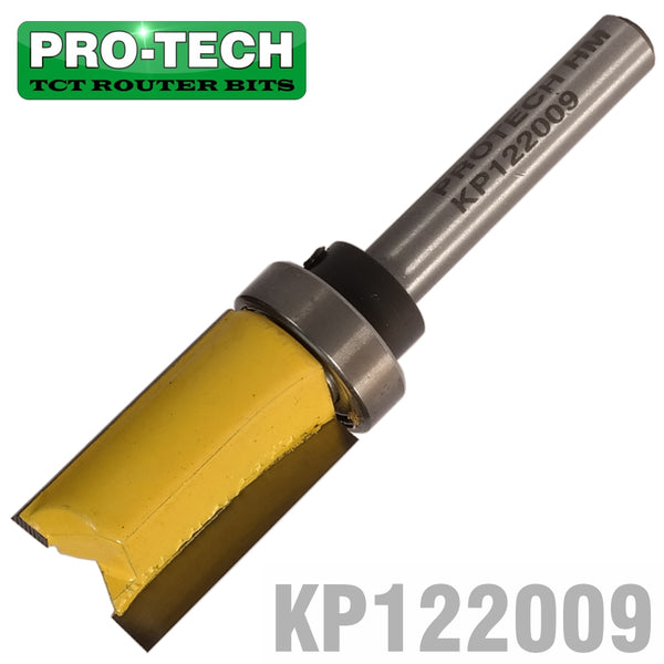 PATTERN FLUSH TRIM BIT. WITH SHANK MOUNTED BEARING 16MM X 25MM 1/4' SH - Power Tool Traders