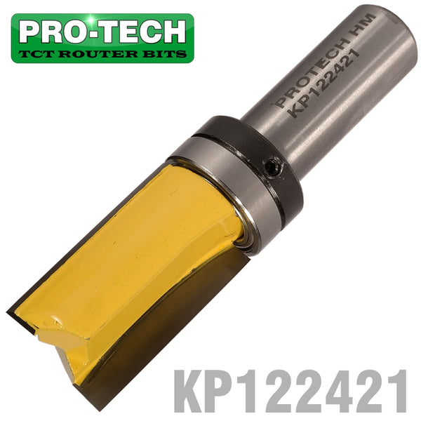 PATTERN FLUSH TRIM BIT. WITH SHANK MOUNTED BEARING 19MM X 32MM 1/2' SH - Power Tool Traders