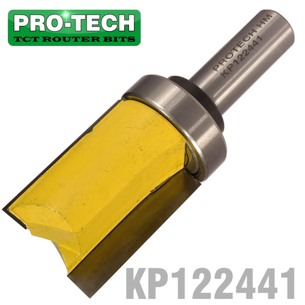 PATTERN FLUSH TRIM BIT. WITH SHANK MOUNTED BEARING 1 1/8' X 1 1/2' 1/2 - Power Tool Traders