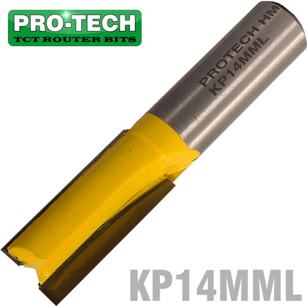 STRAIGHT BIT 14MM X 26MM CUT 2 FLUTE METRIC 1/2' SHANK - Power Tool Traders