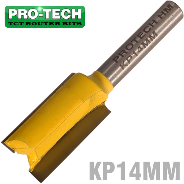 STRAIGHT BIT 14MM X 25MM CUT 2 FLUTE METRIC 1/4' SHANK - Power Tool Traders