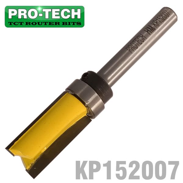 PATTERN FLUSH TRIM BIT. WITH SHANK MOUNTED BEARING 1/2' X 1' 1/4' SHAN - Power Tool Traders