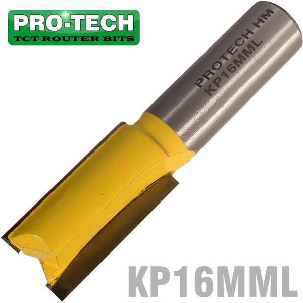 STRAIGHT BIT 16MM X 31MM CUT 2 FLUTE METRIC 1/2' SHANK - Power Tool Traders