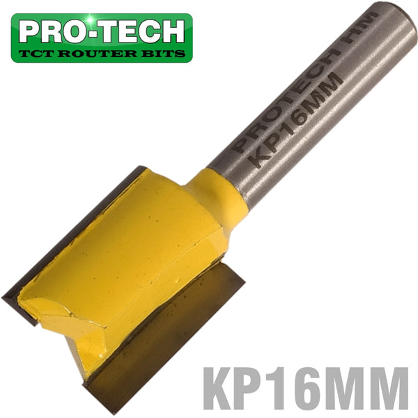 STRAIGHT BIT 16MM X 20MM CUT 2 FLUTE METRIC 1/4' SHANK - Power Tool Traders