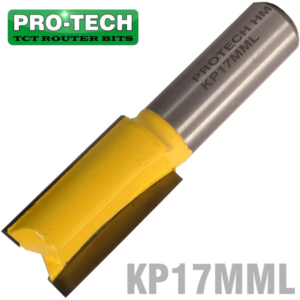 STRAIGHT BIT 17MM X 32MM CUT 2 FLUTE METRIC 1/2' SHANK - Power Tool Traders