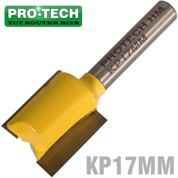 STRAIGHT BIT 17MM X 20MM CUT 2 FLUTE METRIC 1/4' SHANK - Power Tool Traders