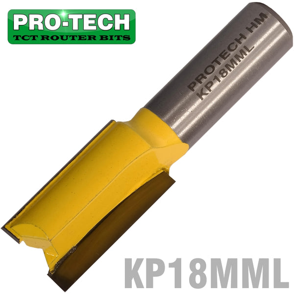 STRAIGHT BIT 18MM X 32MM CUT 2 FLUTE METRIC 1/2' SHANK - Power Tool Traders