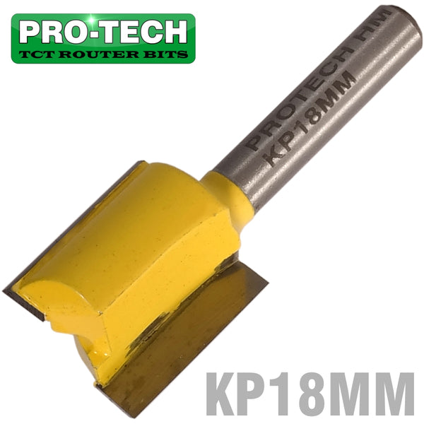 STRAIGHT BIT 18MM X 28MM CUT 2 FLUTE METRIC 1/4' SHANK - Power Tool Traders