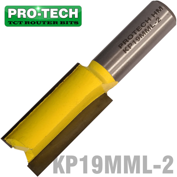 STRAIGHT BIT 19MM X 38MM CUT 2 FLUTE METRIC 1/2' SHANK - Power Tool Traders