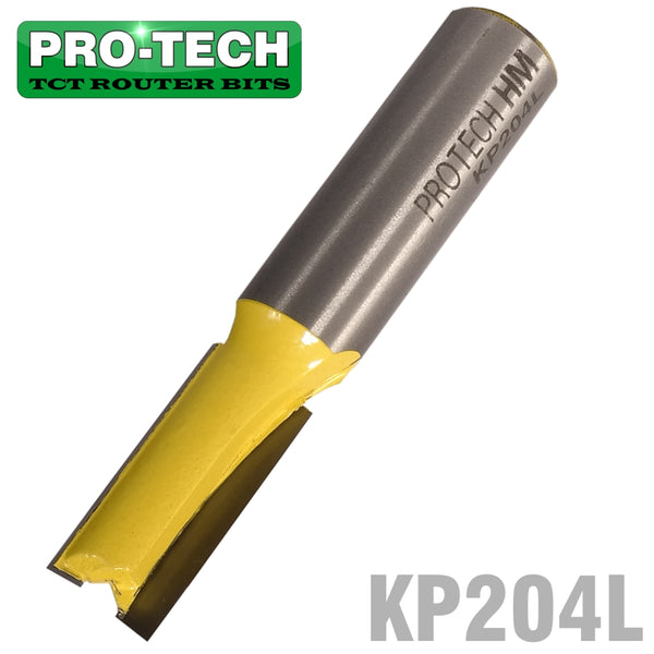 STRAIGHT BIT 7/16' (9.5MM) X 1'(25.4MM) TWO FLUTE LONG 1/2' SHANK - Power Tool Traders