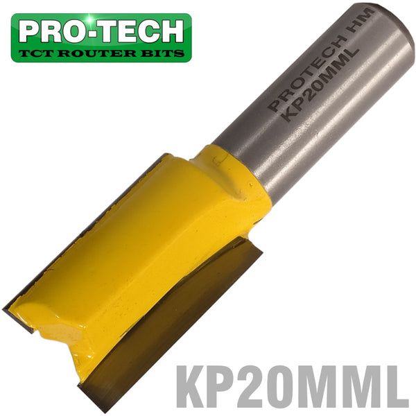 STRAIGHT BIT 20MM X 32MM CUT 2 FLUTE METRIC 1/2' SHANK - Power Tool Traders