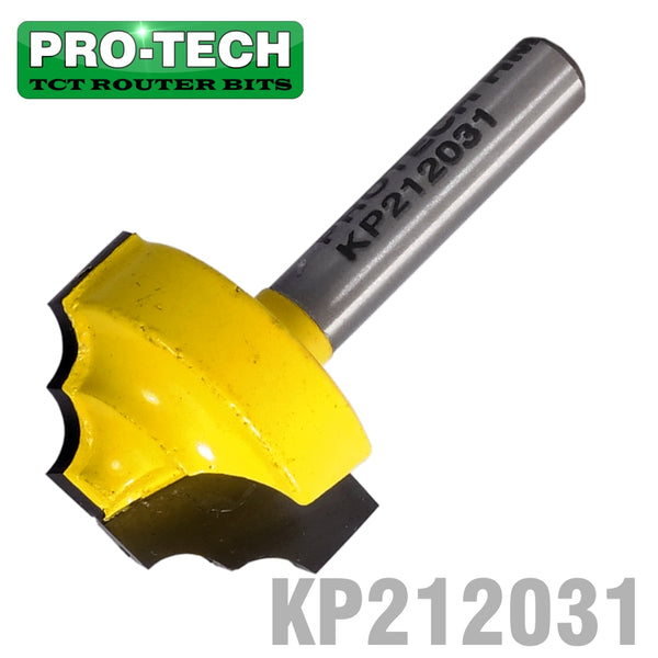 CLASSICAL PATTERN PLUNGE CUTTING FLAT BOTTOM 1' X5/8'  1/4' SHANK - Power Tool Traders