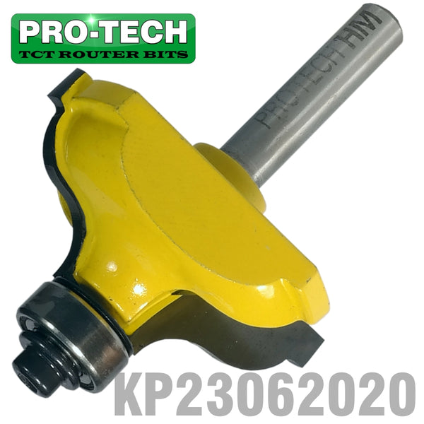 QUIRK TOPPED OGEE 1 5/8' X 11/16'  RADIUS 1/4' 1/4'SHANK. - Power Tool Traders