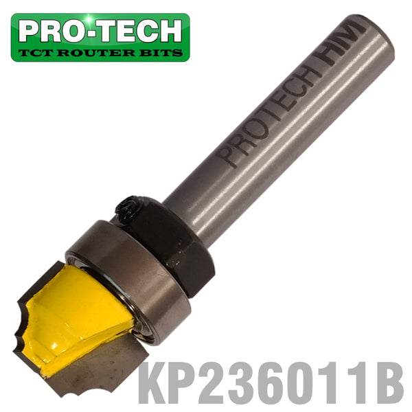 CLASSICAL PATTERN PLUNGE CUTTING 1/2' X 3/8' WITH TOP BEARING  1/4' SH - Power Tool Traders