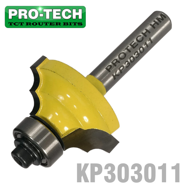 DOUBLE ROUND  BIT 1 1/8'  X 1/2' RADIUS 5/32' 1/4' SHANK - Power Tool Traders