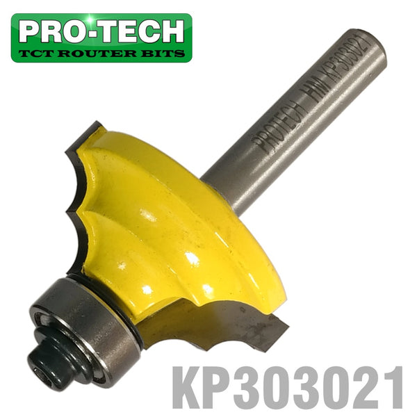 DOUBLE ROUND  BIT 1 1/4'  X 9/16' RADIUS 3/16' 1/4' SHANK - Power Tool Traders