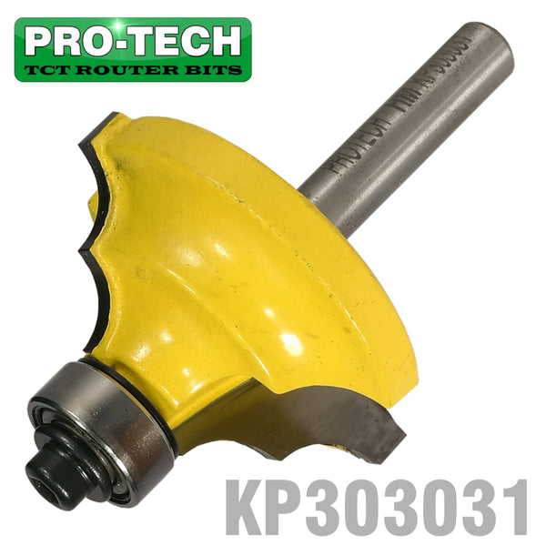 DOUBLE ROUND  BIT 1 1/2'  X 11/16' RADIUS 3/16' 1/4' SHANK - Power Tool Traders