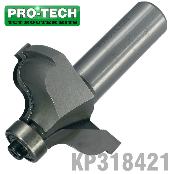 QUIRK TOPPED OGEE 1/5/8' X 11/16'RADIUS 1/4' 1/2' SHANK - Power Tool Traders