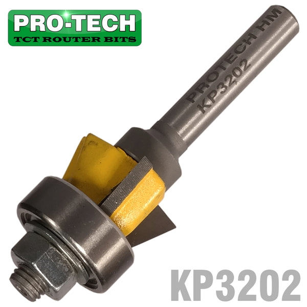 BEVEL TRIM BIT 1/2' X 3/8' THREE FLUTE 22  1/4' SHANK - Power Tool Traders