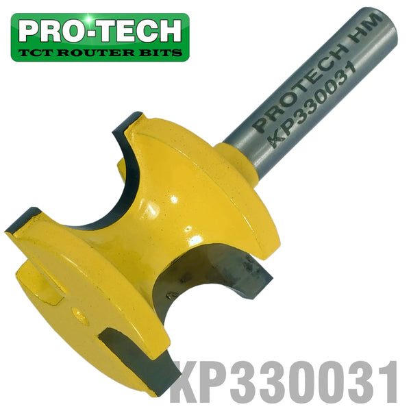 EXTERNAL BULL NOSE 1/2' X 22MM FULL RADIUS 12.7MM 1/4' SHANK - Power Tool Traders