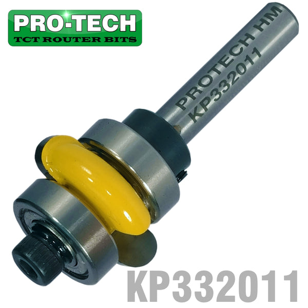 FLUTE BIT 7/8' x 1/4'  RADIUS 1/8' 1/4'SHANK - Power Tool Traders