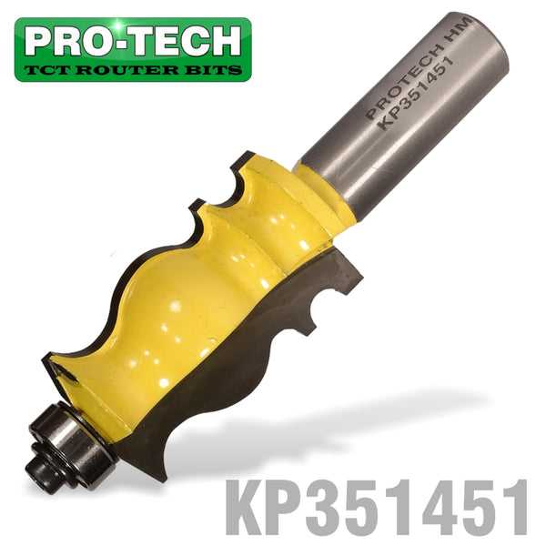 FACE MOULD BIT 1' X 1 11/16' RADIUS 1/8'  1/2' SHANK - Power Tool Traders