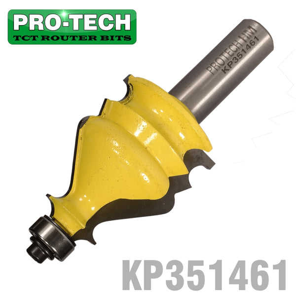 FACE MOULD BIT 1 3/8' X 1 5/8' RADIUS 1/8'  1/2' SHANK - Power Tool Traders