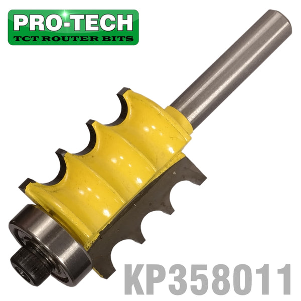 TRIPLE BEAD BIT 7/8' X 1' TWO FLUTES 1/4' SHANK - Power Tool Traders