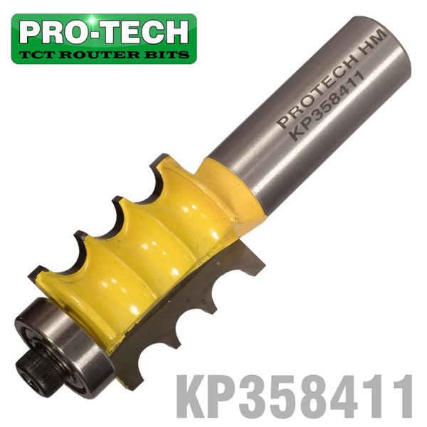 TRIPLE BEAD BIT 7/8' X 1' TWO FLUTES 1/2' SHANK - Power Tool Traders