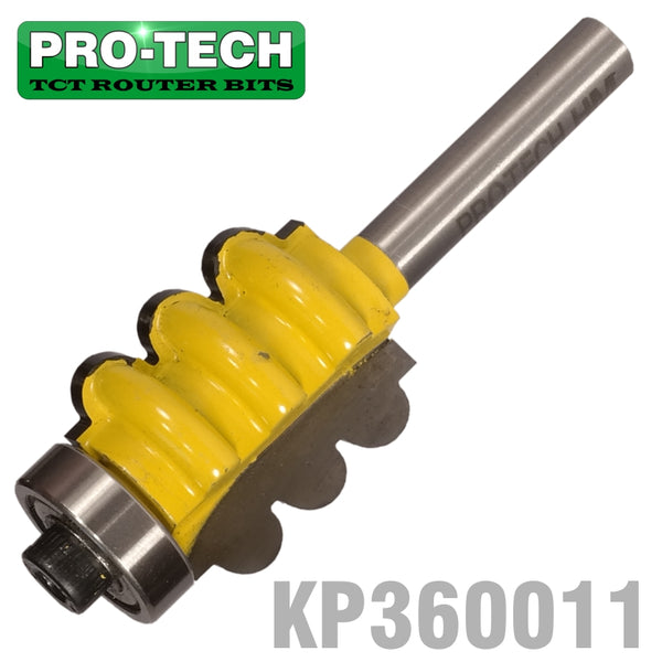 TRIPLE FLUTE BIT 7/8' X 1' TWO FLUTES 1/4' SHANK - Power Tool Traders