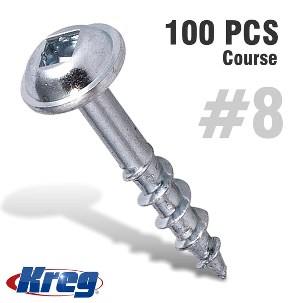 KREG POCKET HOLE SCREWS 1' COARSE -100CT - Power Tool Traders