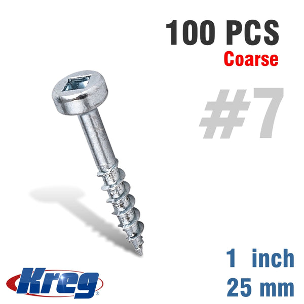 KREG WOOD SCREW 1' COARSE 100CT - Power Tool Traders