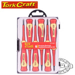 6PC PRECISION ELECTRONIC INSULATED SCREWDRIVER SET - Power Tool Traders
