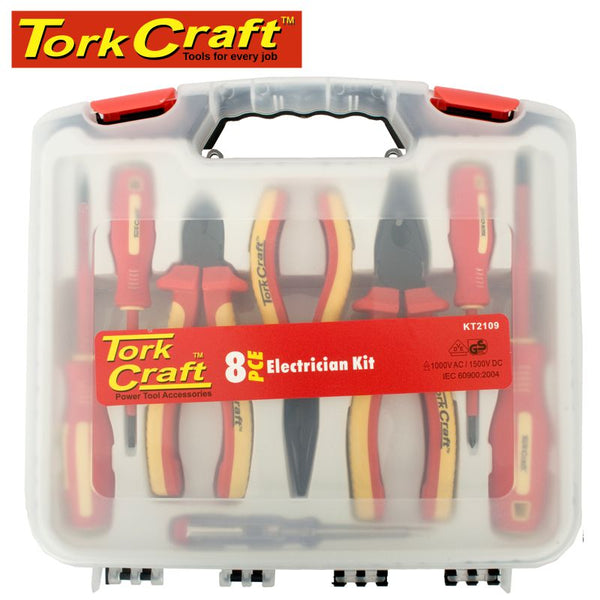 TORK CRAFT ELECTRICIAN KIT 8PCE - Power Tool Traders
