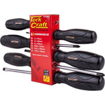 SCREW DRIVER SET 6 PIECE BLACK HANDLE - Power Tool Traders