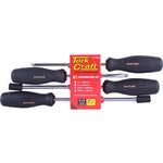 SCREW DRIVER SET 4 PIECE BLACK HANDLE - Power Tool Traders