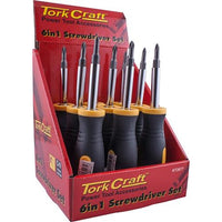 SCREWDRIVER 6 IN 1 CRV BITS PER BOX OF 9 - Power Tool Traders