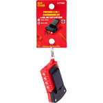PORTABLE 4-IN-1 SCREWDRIVER SET PH/SL WITH LED;BELT CLIP.KEY RING - Power Tool Traders