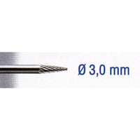 TUNGSTEN CARIDE CUTTER 3MM. CONE. SH 3MM - Power Tool Traders