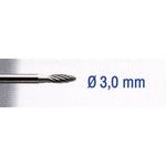 TUNGSTEN CARBIDE CUTTER 3MM. FLAME. SH 3MM - Power Tool Traders
