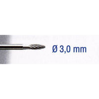 TUNGSTEN CARBIDE CUTTER 3MM. FLAME. SH 3MM - Power Tool Traders