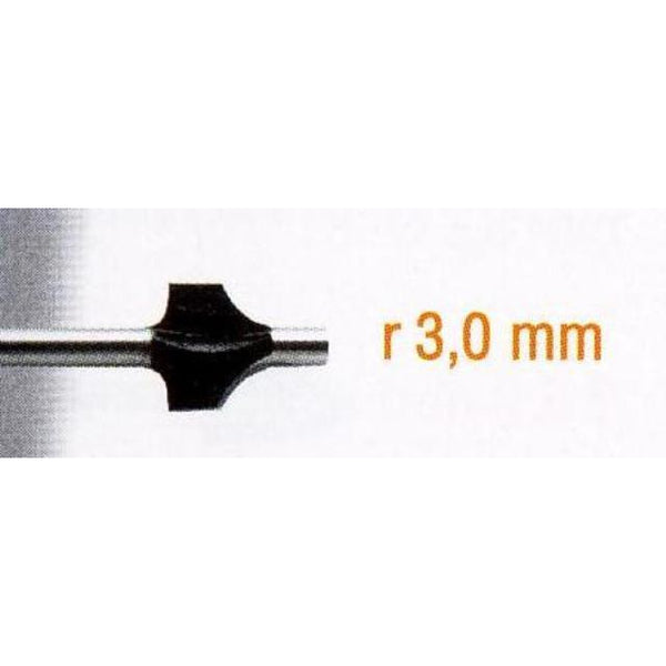 HSS ROUNDING OFF CUTTER 3MM. CONVEX PROF. SH 3MM - Power Tool Traders