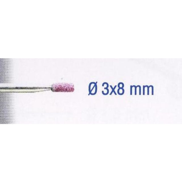 RUBY GRINDING STONES 3X8MM.CYL.SH3MM.2PCS - Power Tool Traders