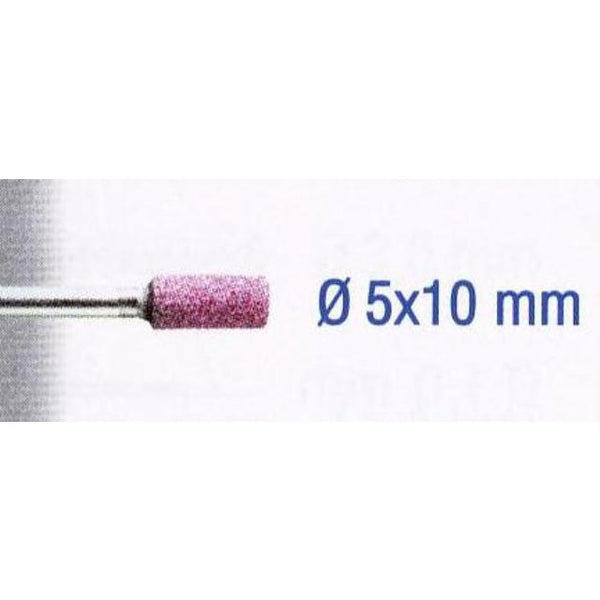 RUBY GRINDING STONES 5X10MM.CYL.SH3MM.2PCS - Power Tool Traders