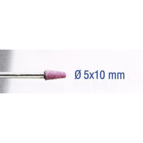 RUBY GRINDING STONES 5X10MM.CONE.SH2.35MM.2PCS - Power Tool Traders
