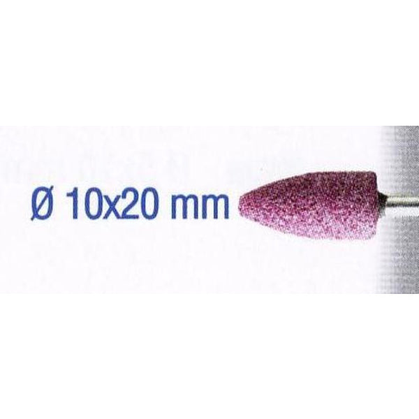 RUBY GRINDING STONES 10X20MM. BULLET.SH3MM.2PCS - Power Tool Traders
