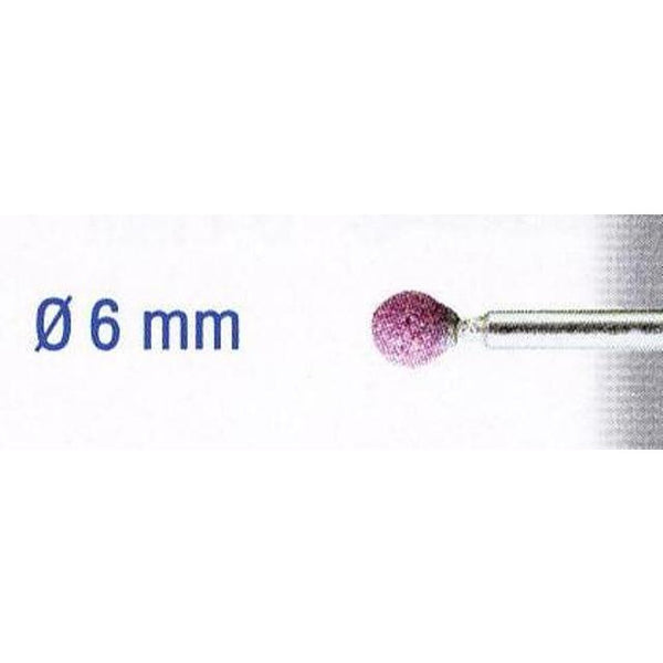 RUBY GRINDING STONES 6MM.BALL.SH3MM.2PCS - Power Tool Traders