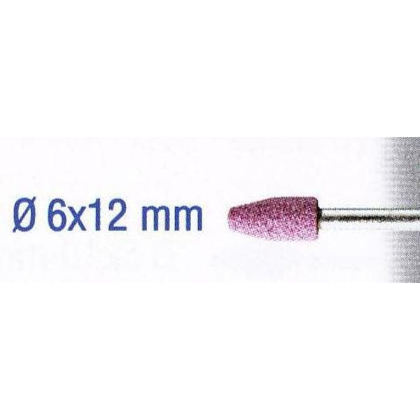 RUBY GRINDING STONES 6X12MM.CYL/CONE.SH3MM.2PCS - Power Tool Traders